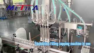 Solution de machine de remplissage et de bouchage de fondation monobloc