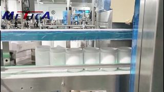 Machine d'étiquetage de capsulage de remplissage de poudre pour le lait et l'albumine