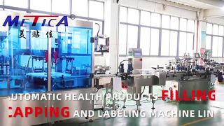 Machine d'étiquetage de capsulage de remplissage de sirop automatisée pour liquides à haute viscosité