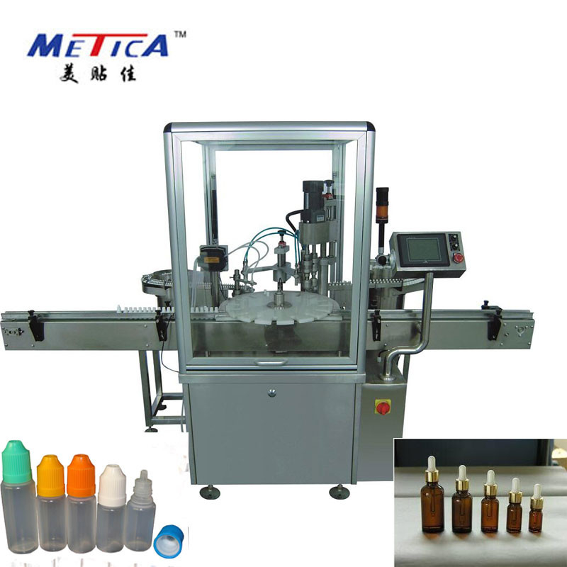 Machine de remplissage à capot monobloc de précision 10 ml-100 ml avec technologie de piston à servomoteur