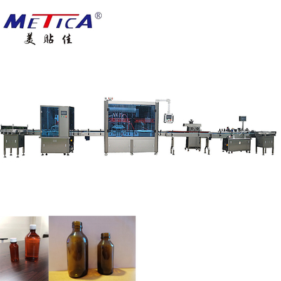 100ml-500ml réduisent en sirop la chaîne de production de mise en bouteilles machine d'embouteillage automatique