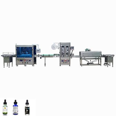 Machine automatique de remplissage de bouteilles avec une vitesse de servo de 1500 à 3000 bph + remplissage au piston et compatibilité multi-cap