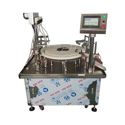 METICA a adapté le remplissage de Monoblock et la machine aux besoins du client de capsulage semi automatiques