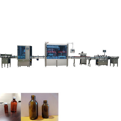 chaîne de production de mise en bouteilles de longueur de 8000mm machine de remplissage automatique de sirop