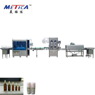 Mise en bouteilles d'huile de METICA CBD et machine de remplissage de bouteilles en verre de la machine à étiquettes 0.6-0.8Mpa