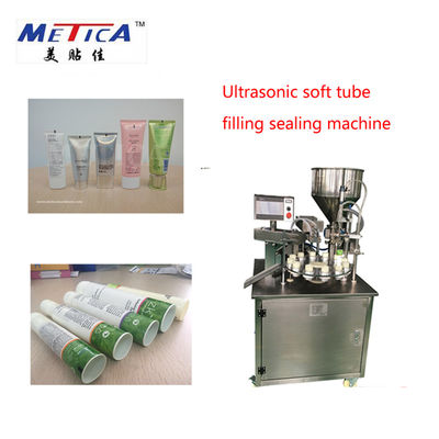 Machine de scellage remplissante de tube en plastique de 25BPM 1kw pour la crème de lotion et de main