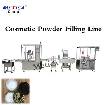 Chaîne de production de mise en bouteilles de poudre cosmétique alimentation en air du contrôle 0.8MPa de PLC