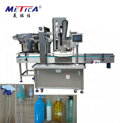 Machine de capsulage de capsulage de chapeau de pompe de la machine 1500BPH de jet de déclencheur de PLC
