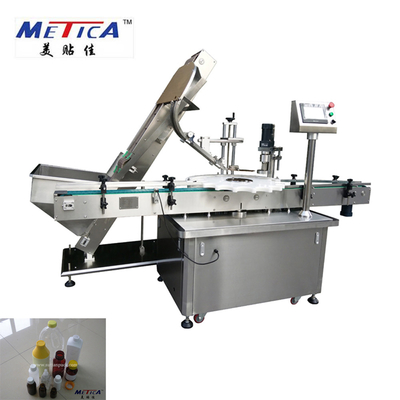 Machine de capsulage 3000BPH de chapeau de crochet de l'huile de noix de coco SS304 programmable