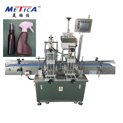 Machine de capsulage de couvercle à visser d'alimentation de main de machine de bouteille automatique de pompe